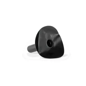 EPDM dakdoorvoer onderuitloop ø75x300mm zelfklevend zwart - aluminium buis