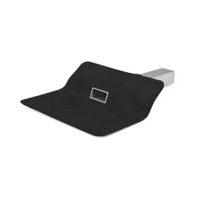 EPDM dakdoorvoer stadsuitloop / zijuitloop 60x80x500mm zelfklevend zwart - 45º alu. buis