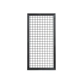 Gaasscherm 90x180cm met Grenen frame zwart