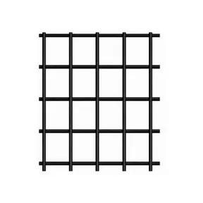 Gaasscherm verzinkt staal zwart-  Maaswijdte 7,5x7,5cm