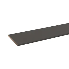 Spaanplaat geplastificeerd kastplank 18mm donker grafiet