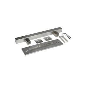 Handgreepset schuifdeur 305mm RVS