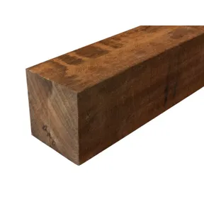 Paal Azobé 100x100mm bezaagd ongepunt 