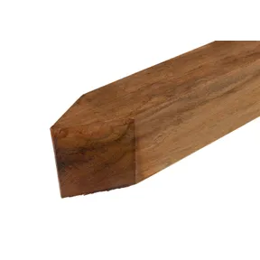 Paal Azobé 85x85mm geschaafd gepunt