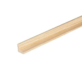 Hoeklat Grenen 14x14mm geschaafd per 10 stuks
