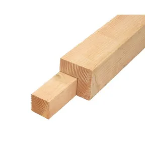 Hoekpaal Douglas hout 140x140mm geschaafd (tbv ringbalk 45x145 en 45x160mm)
