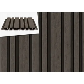 Barcodeprofiel houtcomposiet 33x195mm (werkend 165mm) | Donkergrijs