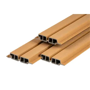 Dubbel Rhombus profiel houtcomposiet 33x170mm (werkend 140mm) - Cedar (licht bruin) 