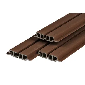 Dubbel Rhombus profiel houtcomposiet 33x170mm (werkend 140mm) - Ipé (donker bruin) 