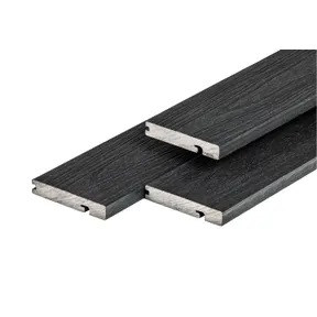 Houtcomposiet eindplank 23x138mm zwart