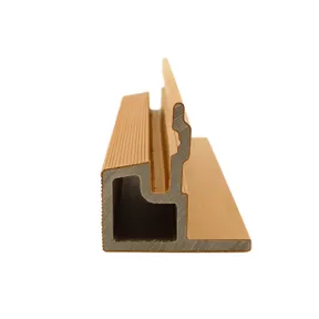 Houtcomposiet Eindprofiel voor Rhombus 58x58mm - Cedar (licht bruin)