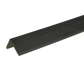 Hoeklijst houtcomposiet 50x50mm zwart