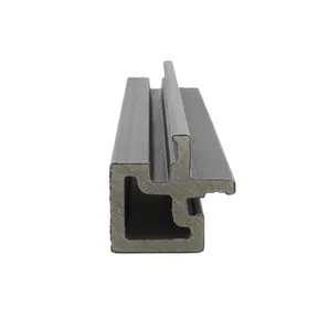 Houtcomposiet Hoekprofiel voor Dubbel Rhombus 67x67mm - Donker grijs