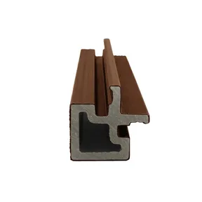 Houtcomposiet Hoekprofiel voor Dubbel Rhombus 67x67mm - Ipé (donker bruin)
