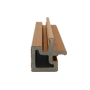 Houtcomposiet Hoekprofiel voor Dubbel Rhombus 67x67mm - Teak (warm bruin) 