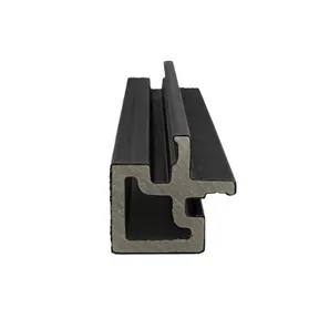 Houtcomposiet Hoekprofiel voor Dubbel Rhombus 67x67mm - Zwart