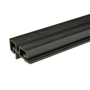 Hoekprofiel houtcomposiet voor triple rhombus profiel 44x90mm zwart