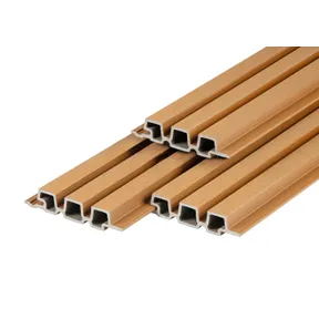 Triple Rhombus profiel houtcomposiet 33x170mm (werkend 140mm) - Cedar (licht bruin)
