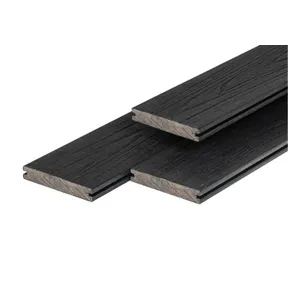 Houtcomposiet vlonderplank massief 23x138mm zwart