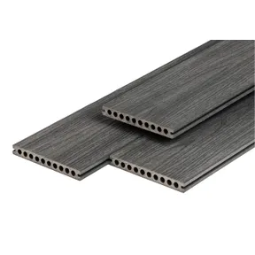 Houtcomposiet vlonderplank semi 23x210mm donkergrijs