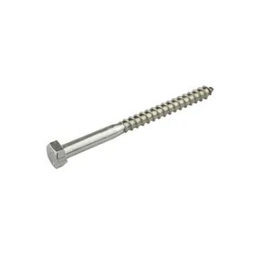 Houtdraadbout RVS 8x140mm