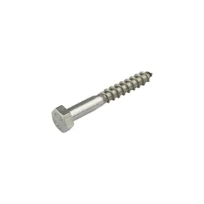 Houtdraadbout RVS 8x60mm