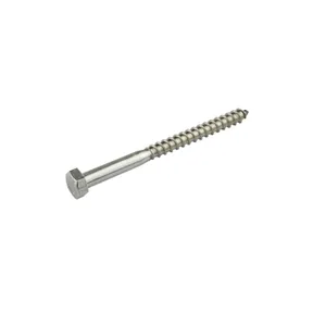 Houtdraadbout RVS 8x80mm