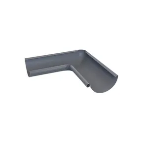 Binnenhoek mastgoot verzinkt staal 125mm 90° | Grijs RAL 7024