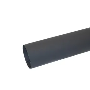 Hemelwaterafvoer buis verzinkt staal 90mm met mof en spie grijs RAL 7024