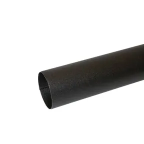 Hemelwaterafvoer buis verzinkt staal 90mm met mof en spie zwart RAL 9005