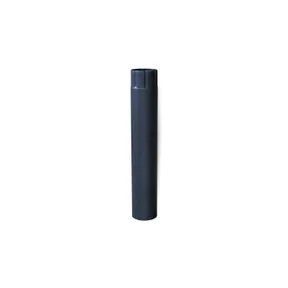 Mof HWA-buis verzinkt staal ø100mm 45cm | Zwart RAL 9005