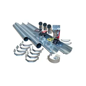 Dakgootpakket verzinkt staal 150mm met 90mm buis