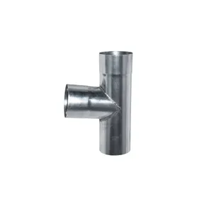 T-stuk zink 85° ø80 x 80 x 80mm t.b.v. HWA-buis ø80mm