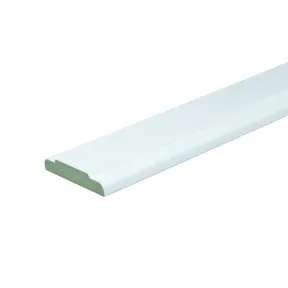 Koplat MDF Vochtwerend (klassiek model) 12x68mm wit voorgelakt per 10 stuks