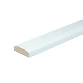 Koplat MDF Vochtwerend (klassiek model) 18x68mm wit voorgelakt per 10 stuks