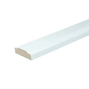 Koplat MDF Vochtwerend (klassiek model) 18x68mm wit voorgelakt per 4 stuks