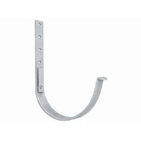 Kraalgootbeugel zink M333/153mm 30 x 5mm 180° met lip t.b.v. mastgoot