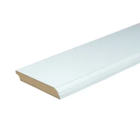 Kraalplint MDF 18x195mm vochtwerend wit voorgelakt bos a 3 stuks