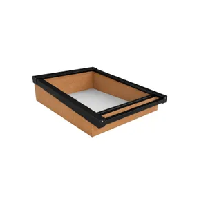 Lichtstraat Daklicht Douglas - 75-150cm breed | Zwart RAL 9005