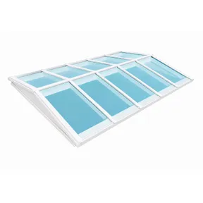 Lichtstraat Zadeldak geïsoleerd (HR++ isolatieglas) - Wit (RAL 9010)