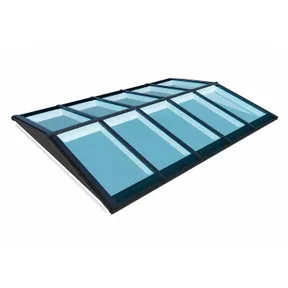 Lichtstraat Zadeldak geïsoleerd (HR++ isolatieglas) - Zwart (RAL9005)