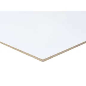 MDF 22mm lakdraagfolie 2-zijdig wit 
