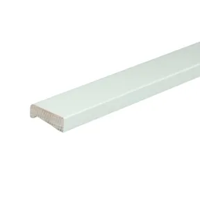 Neuslat Tricoya MDF K45 18x59mm (sponning 45mm) geschaafd wit gegrond per 5 stuks