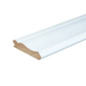 Neuslijst Vuren 28x140mm geschaafd wit gegrond 
