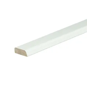 Opdekglaslat Z9 Meranti 9x32mm 2 afgeschuinde kanten Komo 80mu wit gegrond per 10 stuks 