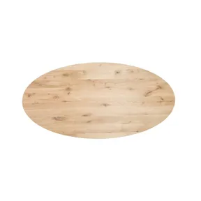 Ovaal tafelblad Rustiek C Eiken 40mm met facetrand
