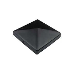 Paalkap Piramide 121x121mm zwart