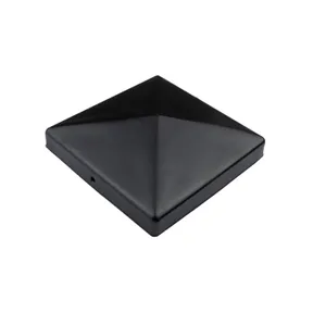 Paalkap piramide 151x151mm zwart