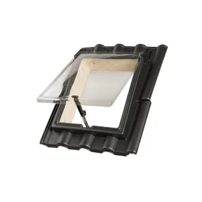PE Dakraam 380x440mm (dagmaat) Ubbink Finkenberger 4-pans FR1 zwart 