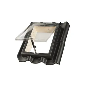 PE Dakraam 380x440mm (dagmaat) Ubbink holle 6-pans A2 zwart 